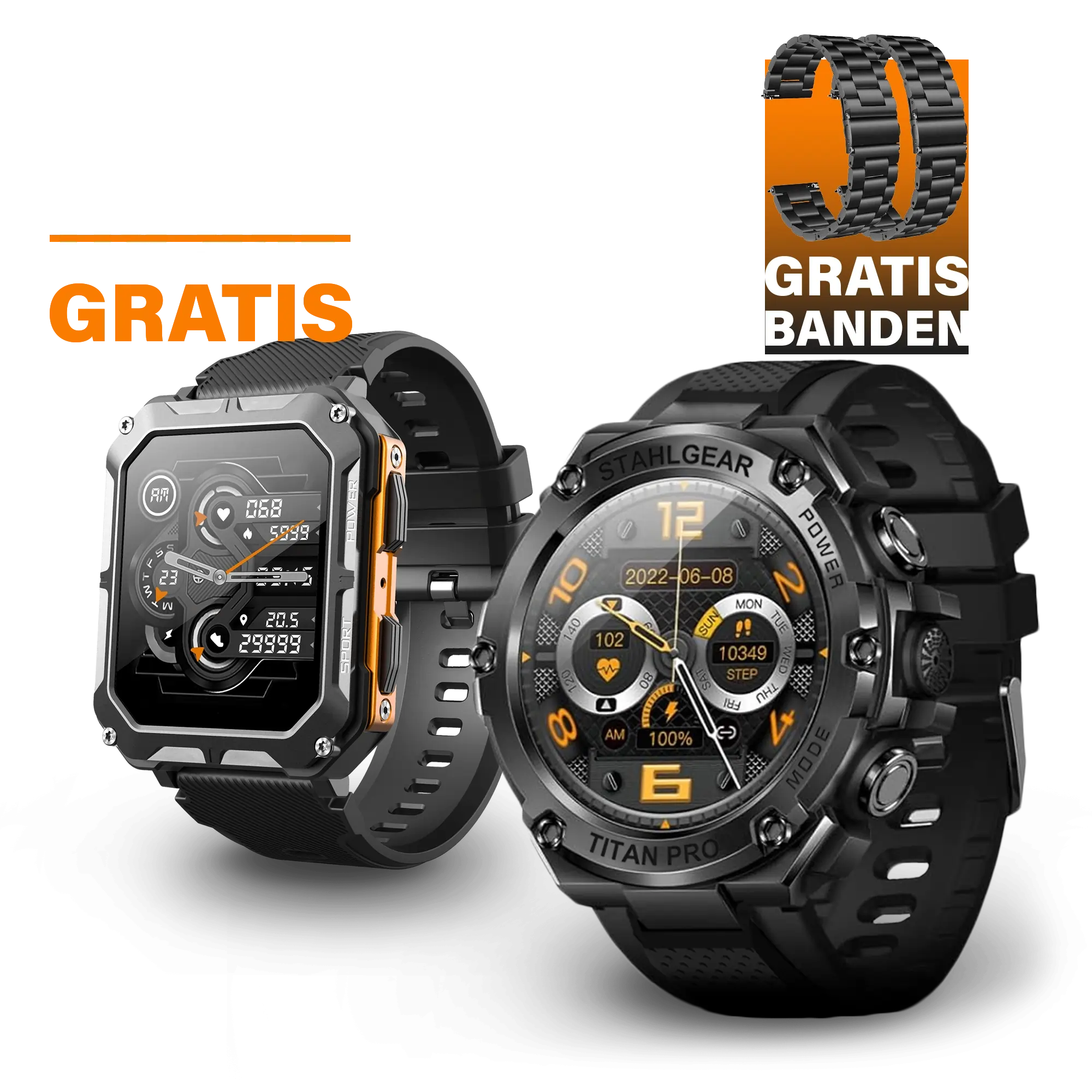 Titan Pro met Gratis Smartwatch