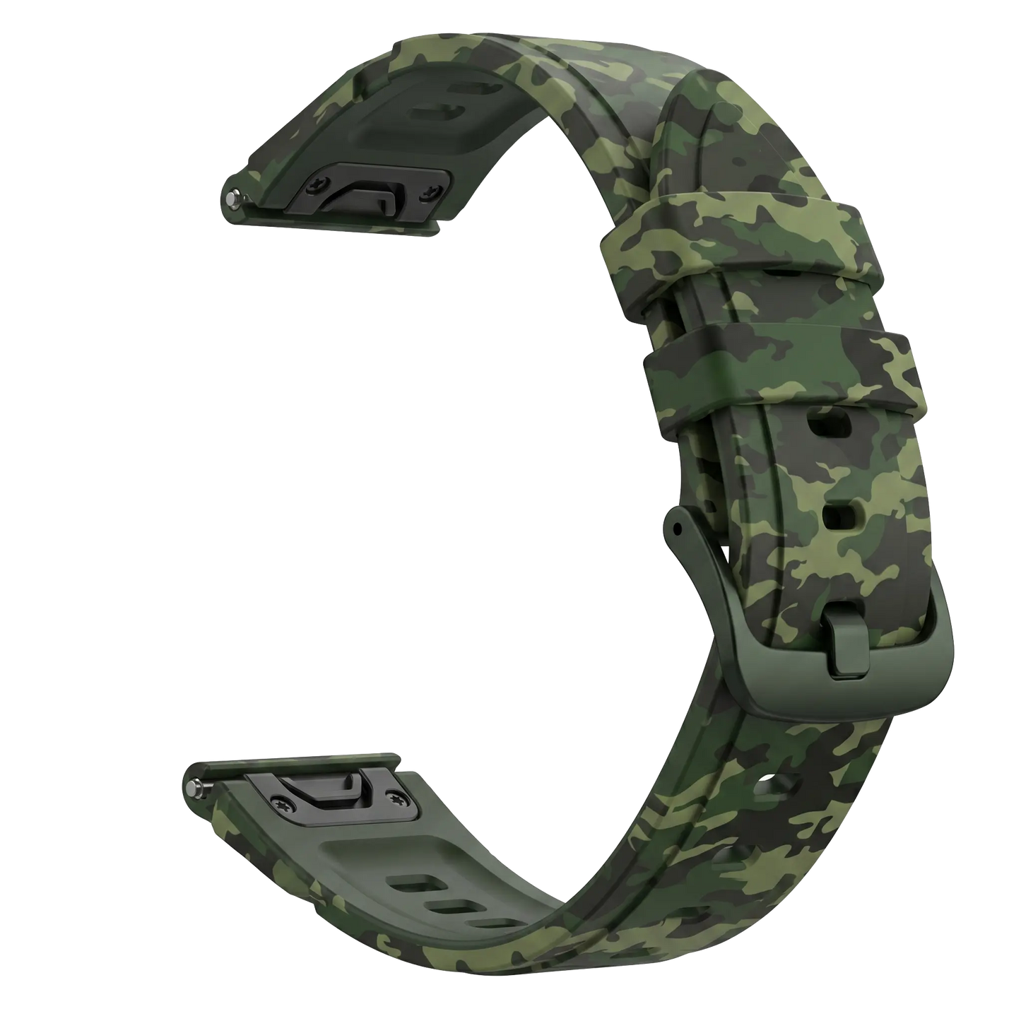 Silikon Camo Band - Grün (22mm)