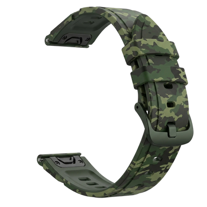 Silikon Camo Band - Grün (22mm)