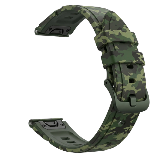 Silikon Camo Band - Grün (22mm)